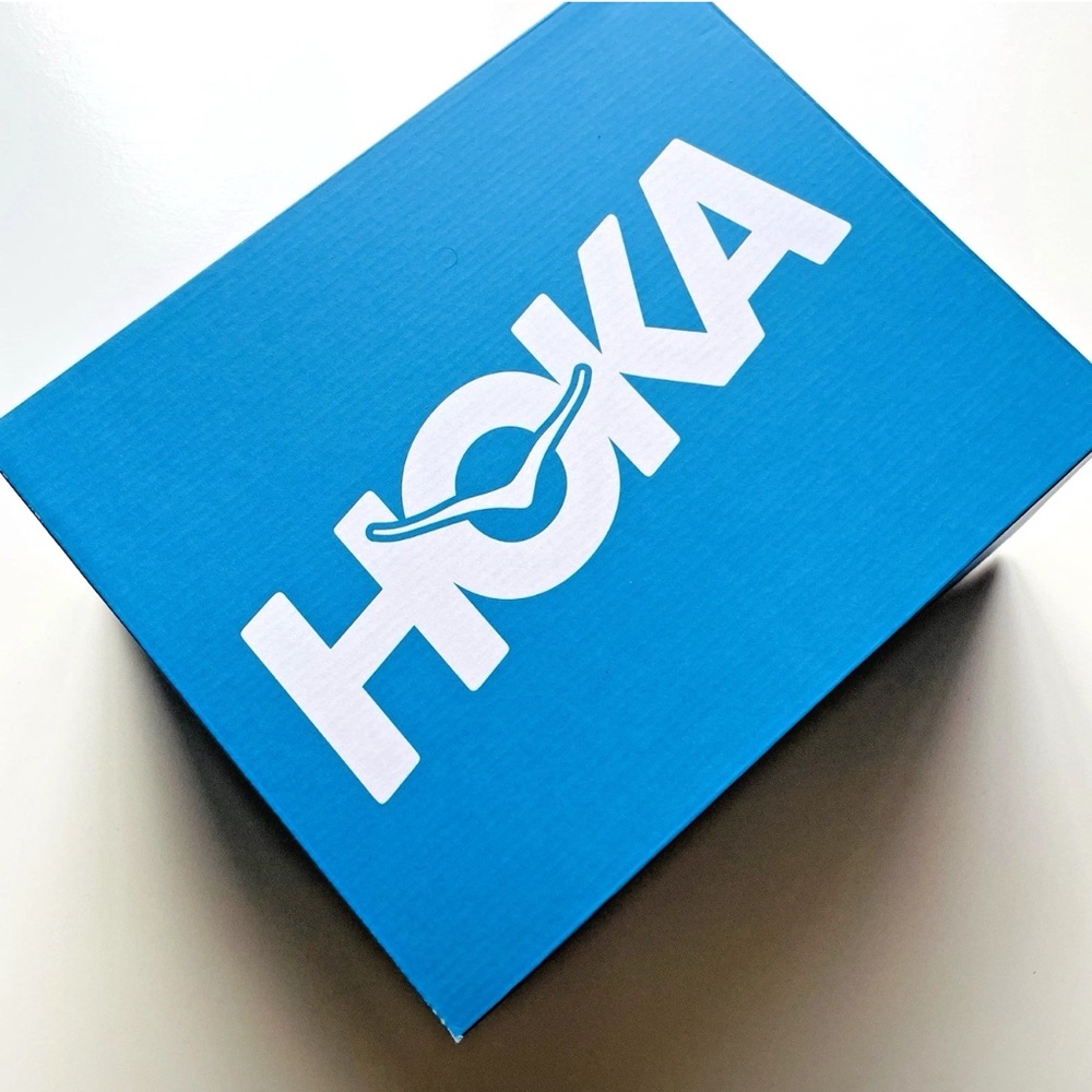 Hoka Empty Shoe Replacement Box 17"x9"x5" Blue Tissue Paper